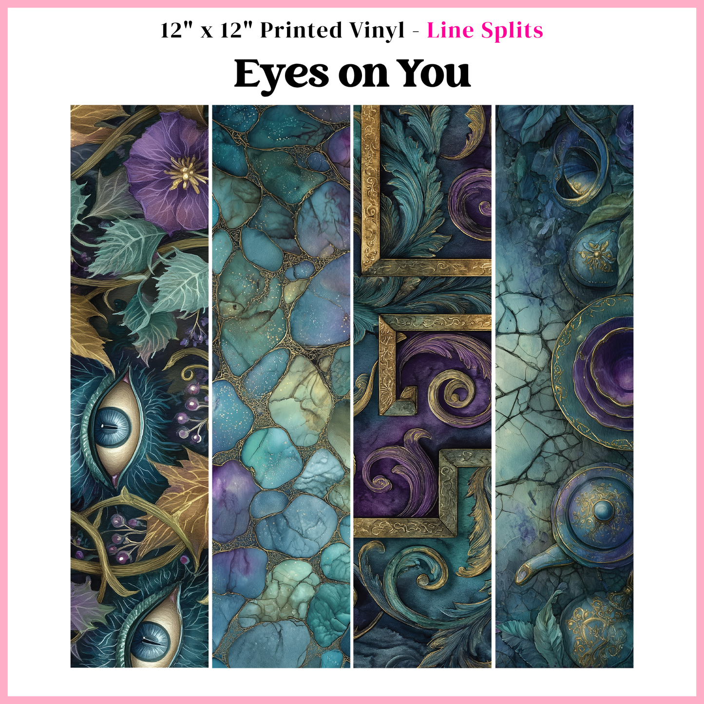 Eyes On You - Line Split - 12" x 12" Sheet