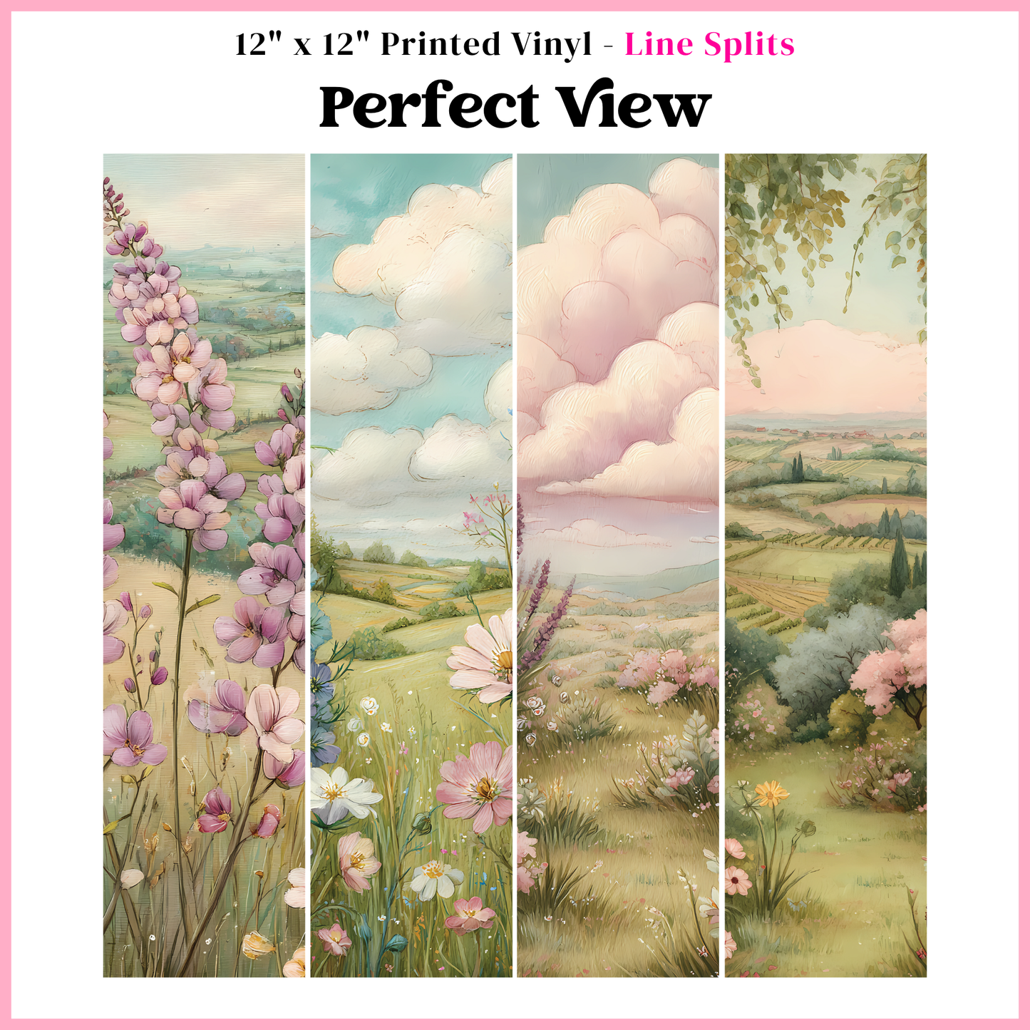 Perfect View - Line Split - 12" x 12" Sheet