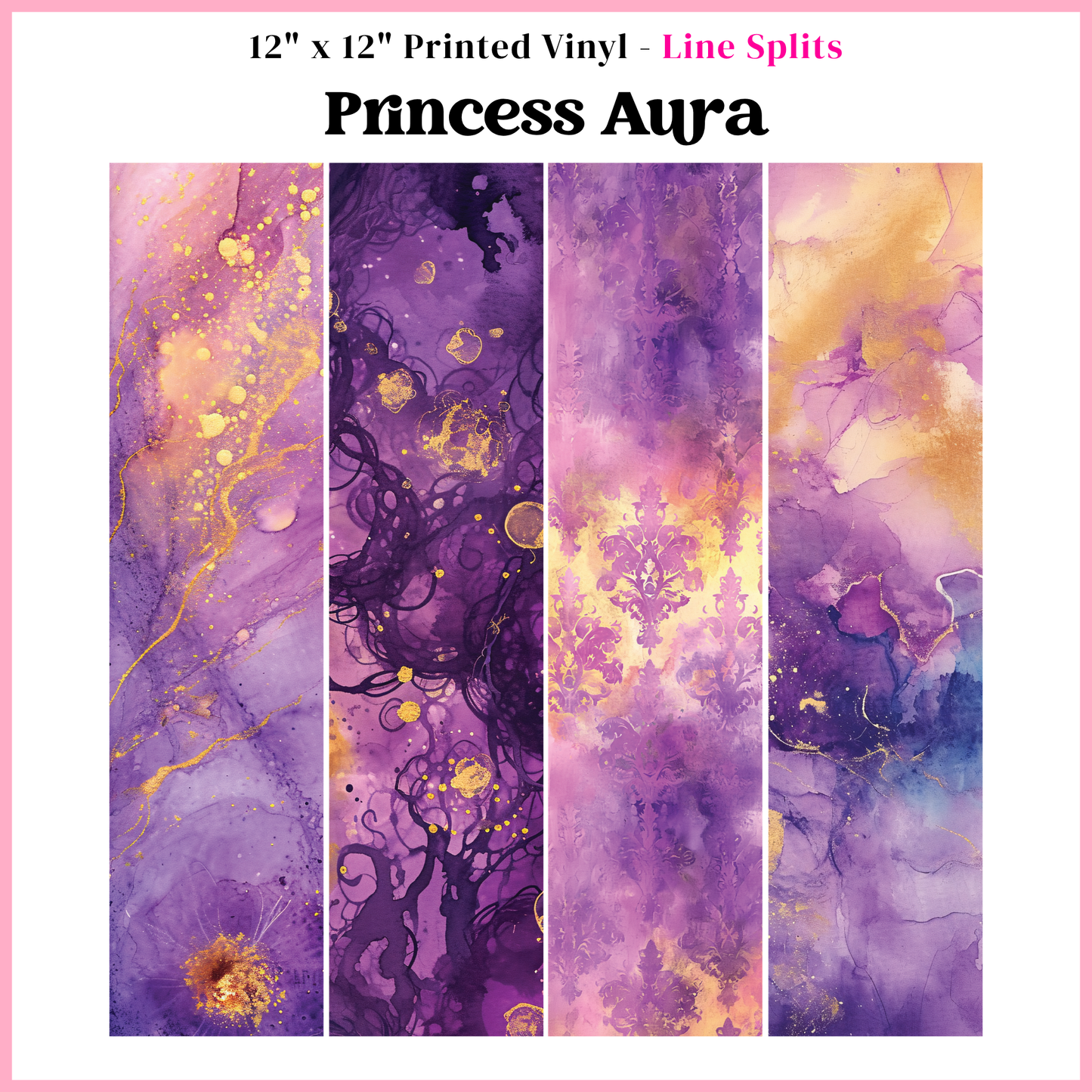 Princess Aura - Line Split - 12" x 12" Sheet