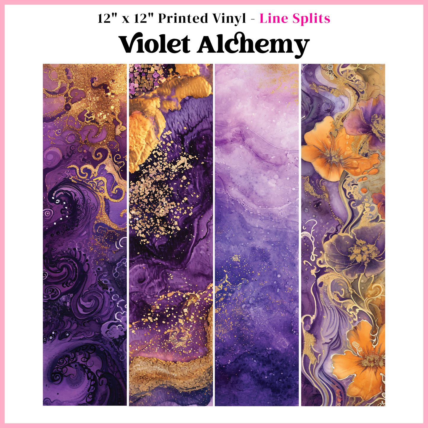 Violet Alchemy - Line Split - 12" x 12" Sheet