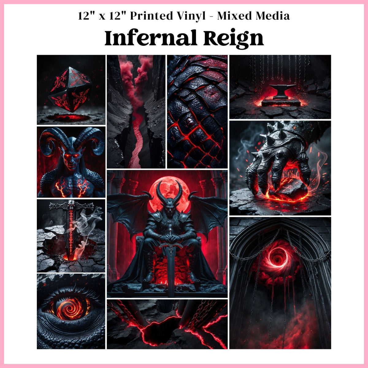 Infernal Reign - Mixed Media Vinyl 12"x12" Sheet