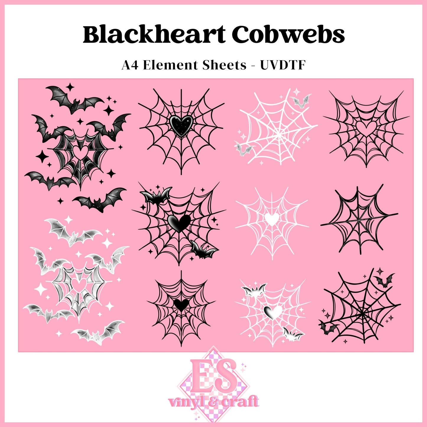 Blackheart Cobwebs - UVDTF Element Sheet