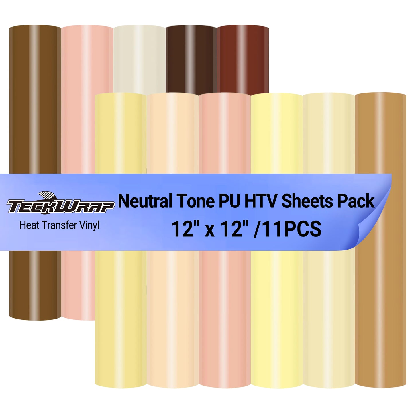 Teckwrap Neutral Tone PU HTV Sheet Pack