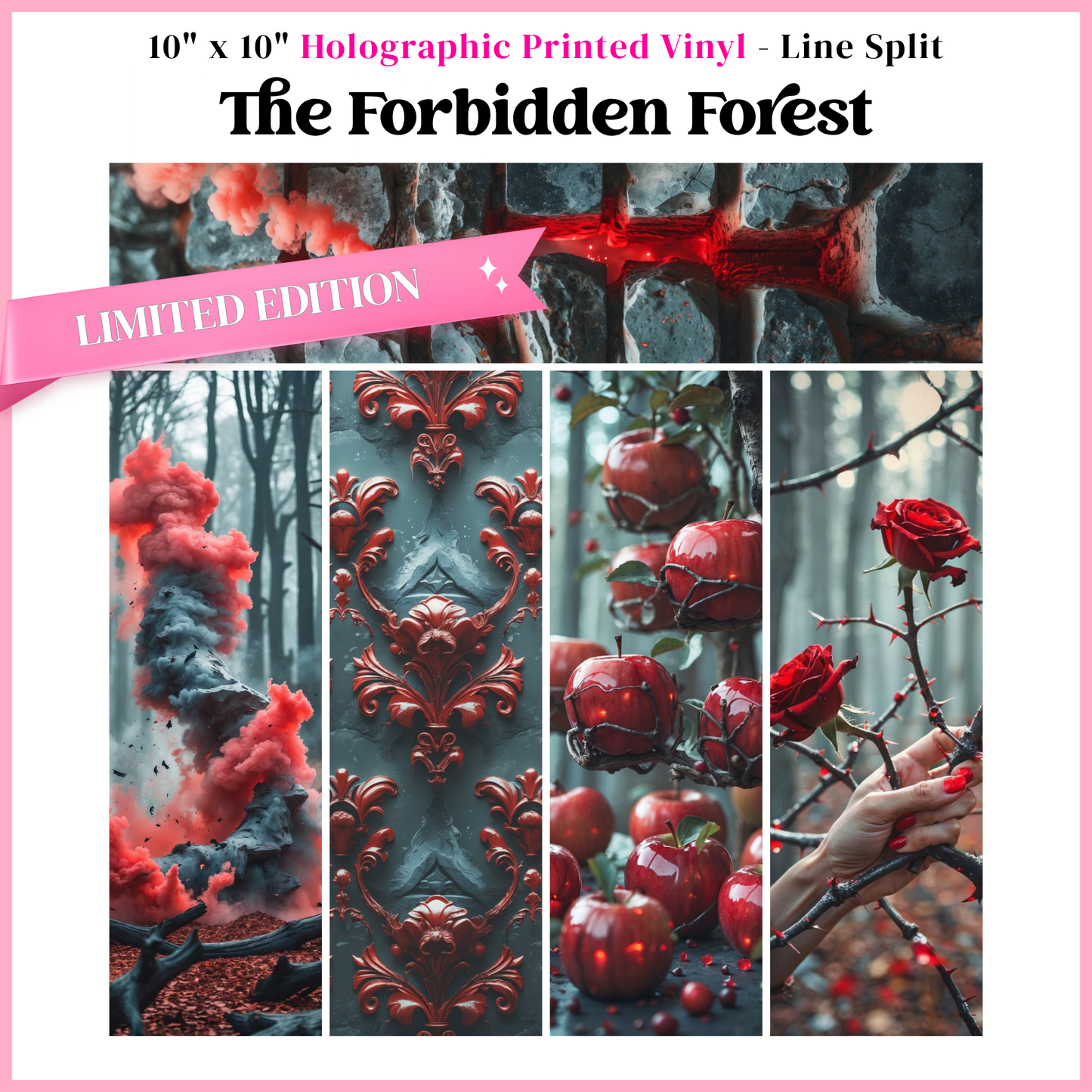 The Forbidden Forest - Mixed Media Vinyl 10"x10" Sheet