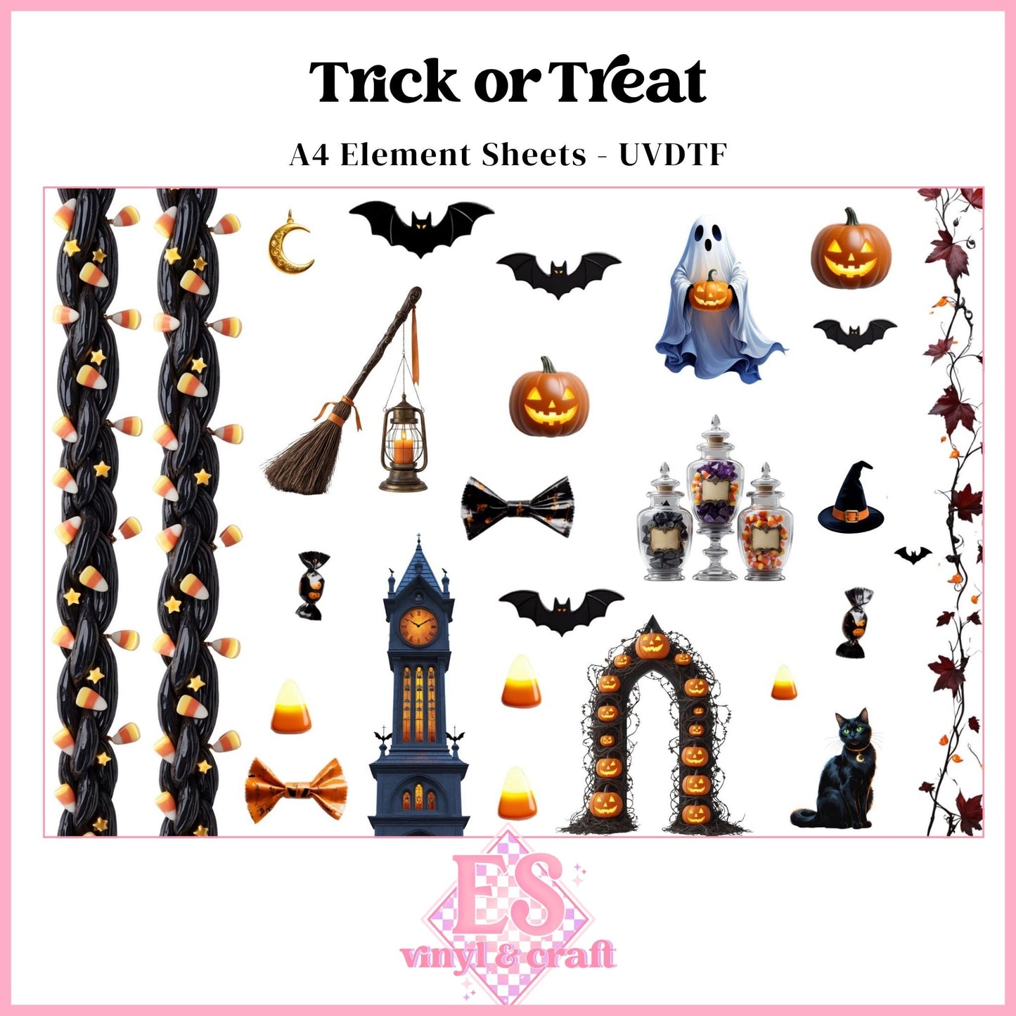 Trick or Treat - UVDTF Element Sheet