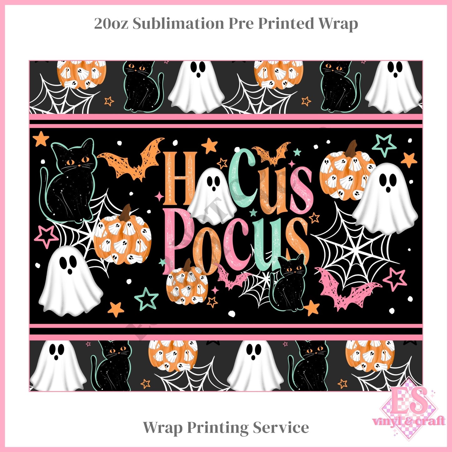Hocus Pocus - Full 20oz Tumbler Sublimation Print