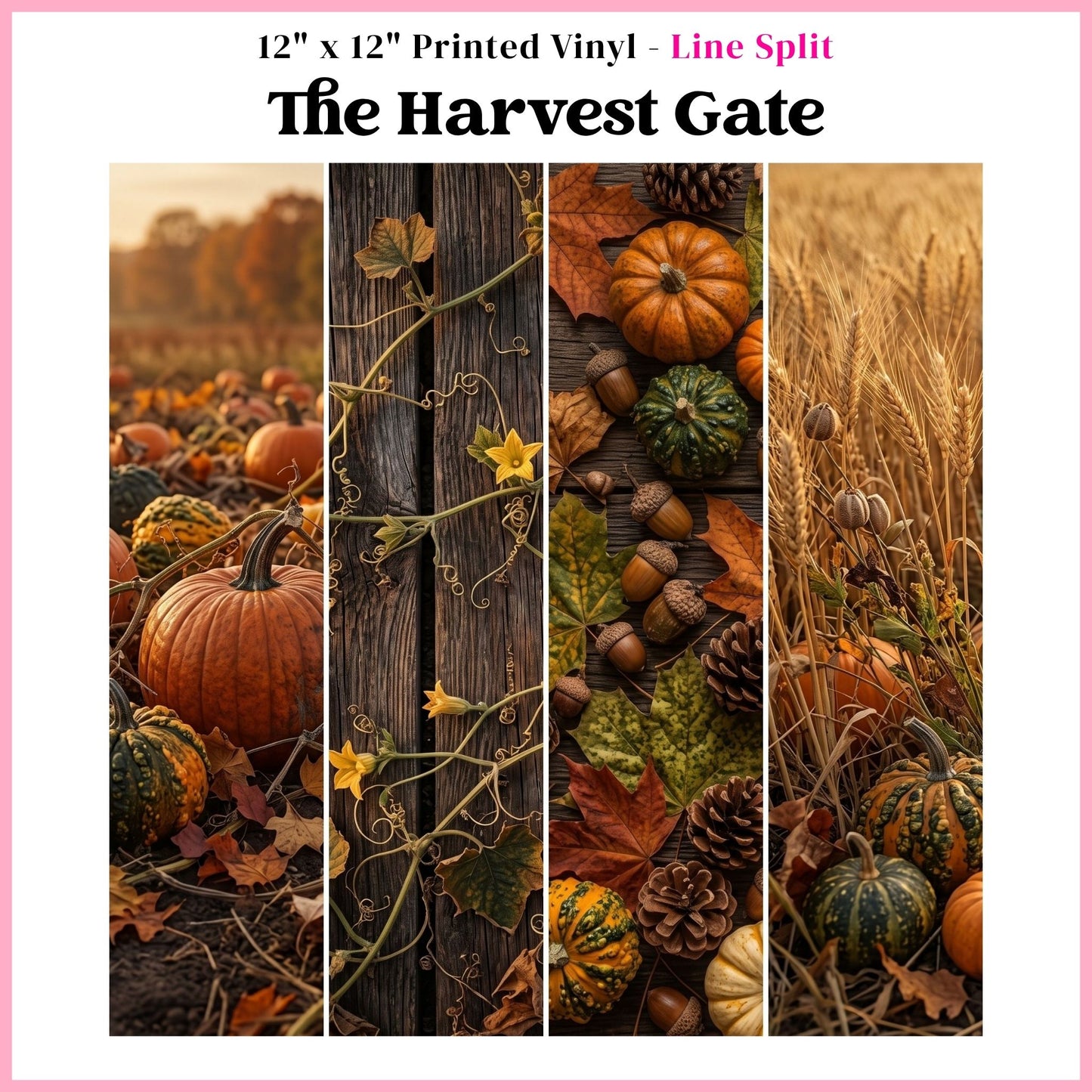 Harvest Gate - Mixed Media Vinyl 12"x12" Sheet