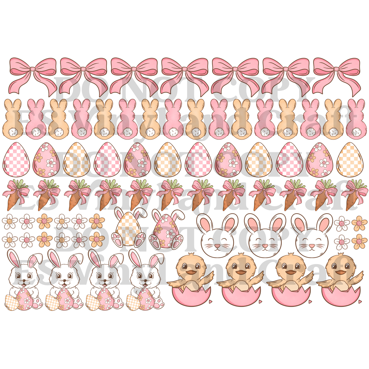 Easter 1 Element Sheet - UVDTF (A4 Sheet) 210mm x 300mm image 1