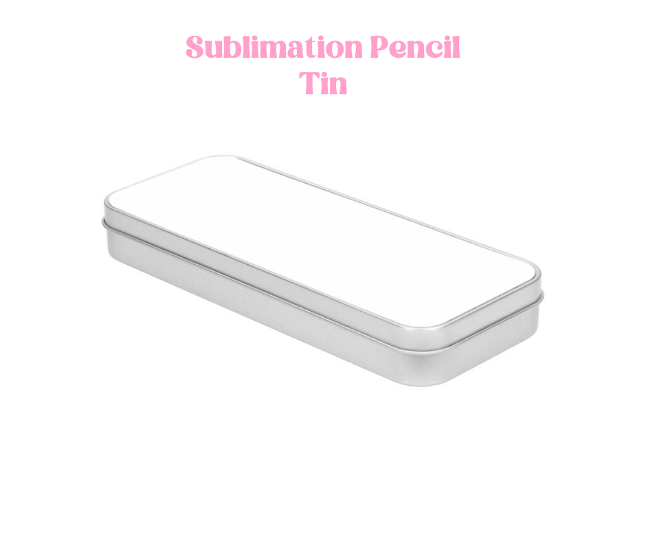 Silver Sublimation Pencil Tin - 18cm x 8cm x 2.4cm image 1