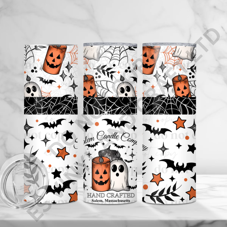 Salem Candle Company - Full 20oz Tumbler Sublimation Ready Print image 0