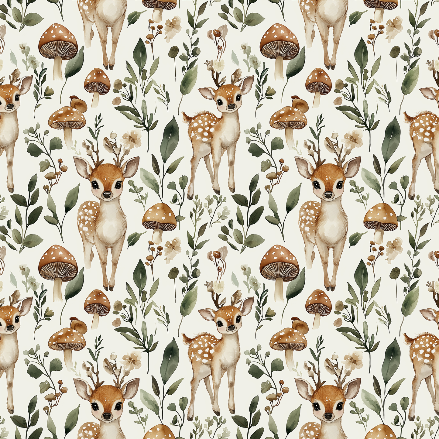 Deer Woodland - UV Printed Vinyl 12" x 12" Sheet image 1