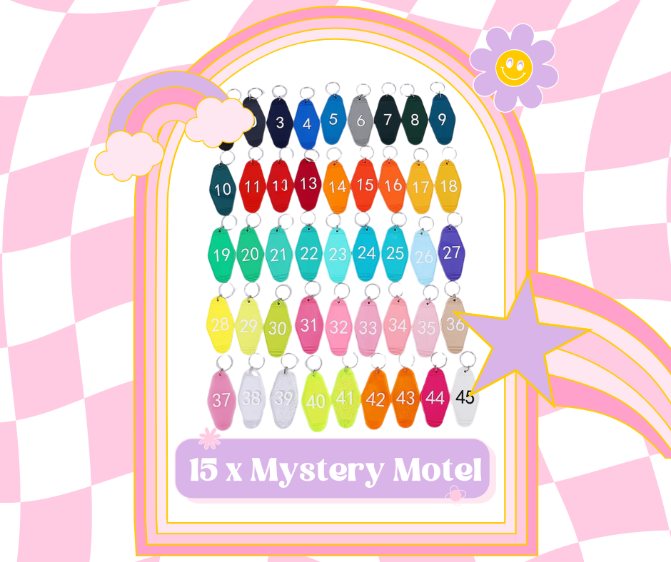 Mystery Motel Keychain Bundle x 15 Motel Keychains image 0
