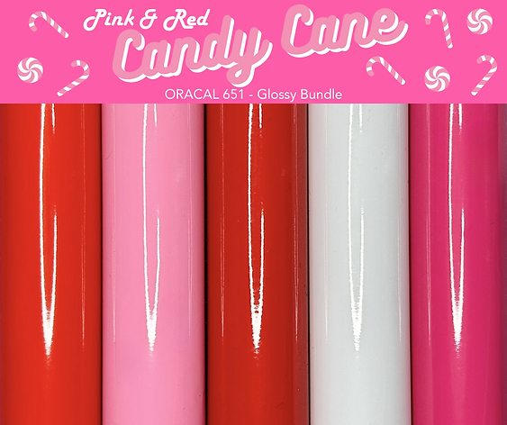 Candy Cane Oracal Bundle - Matte or Glossy
