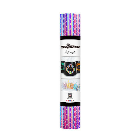 Mermaid and Leopard Holographic Pattern