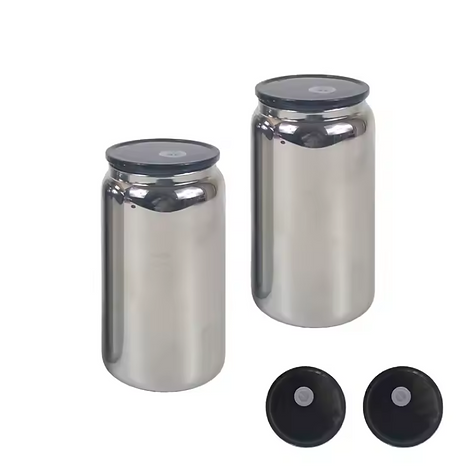 Magic Mirror Beer Can Glass 16oz - Vinyl or UVDTF Plastic Straw