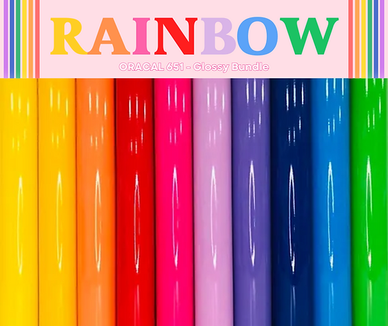 Rainbow - Oracal 651 Matte or Glossy Roll Bundles x 10 Rolls