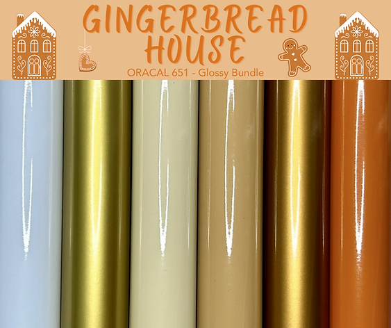 Gingerbread House Oracal Bundle - Matte or Glossy