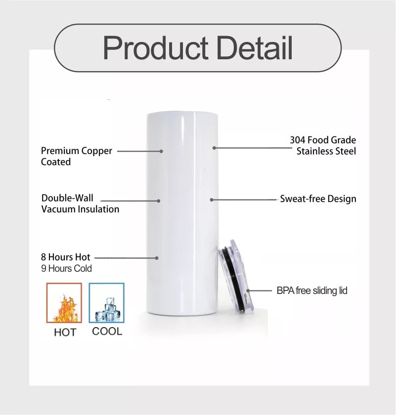 20oz Glow in the Dark Sublimation Tumblers