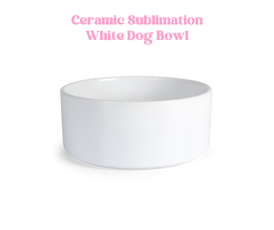 Ceramic Sublimation Dog Bowl - 17.5cm x 7.3cm image 0