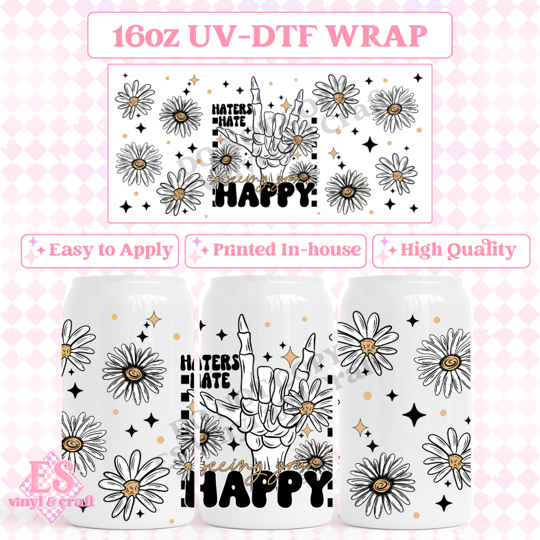 Seeing you Happy - 16oz Beer Can / Libbey UV-DTF Transfer image 0