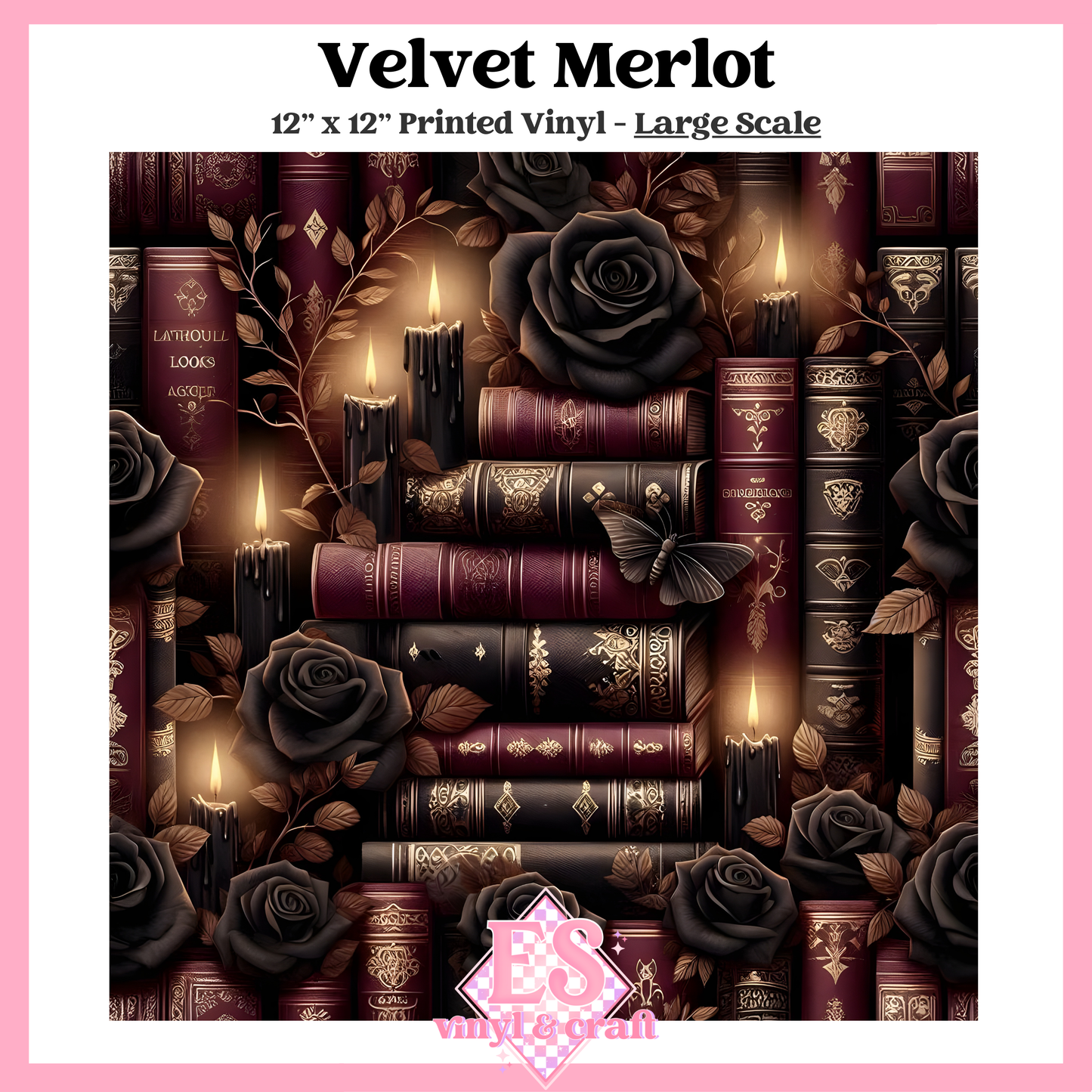 Velvet Merlot - Small or Large Scale Options - 12" x 12" Sheet image 2