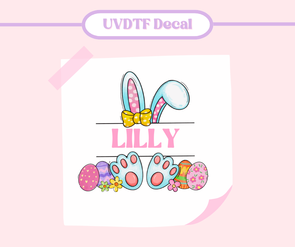 Customisable Easter Bunny Monogram image 0