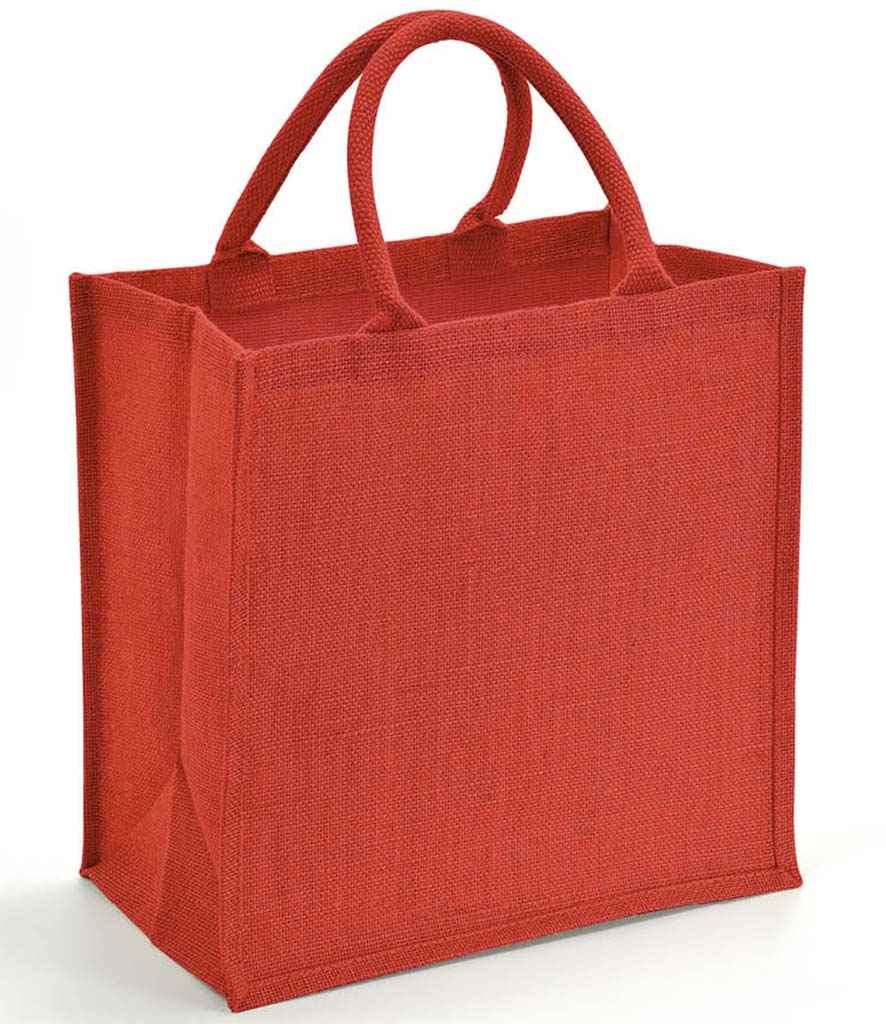 Brand Lab Red Jute Tote Bag image 0