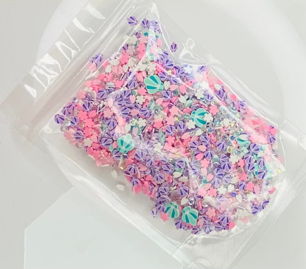 Mermaid Jewels - Polymer Clay Slices image 1