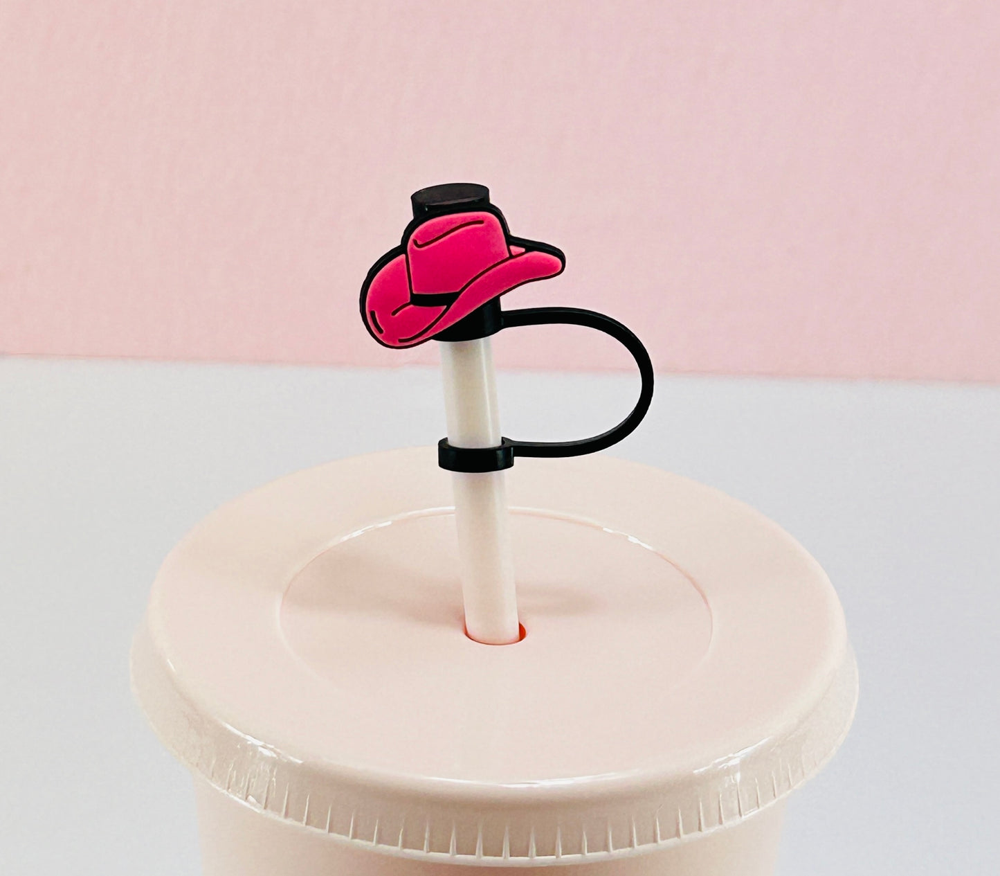Cow Girl Hat Pink - Straw Topper image 0
