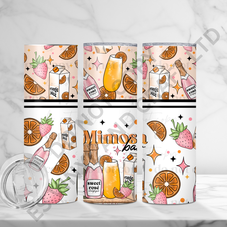 Mimosa Bar - Full 20oz Tumbler Sublimation Ready Print image 0