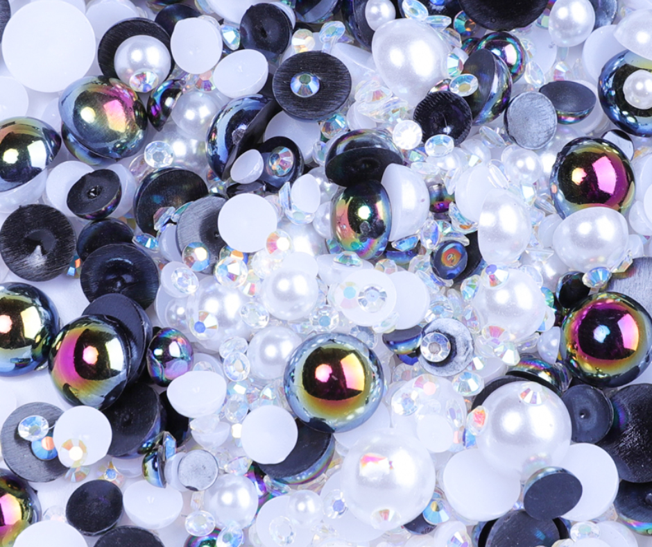 Dalmatian - Pearl & Rhinestone Mix image 0