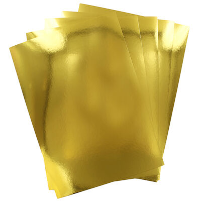 Dovecraft Mirror Card Pack Gold - 240gsm - 10 Sheets image 1