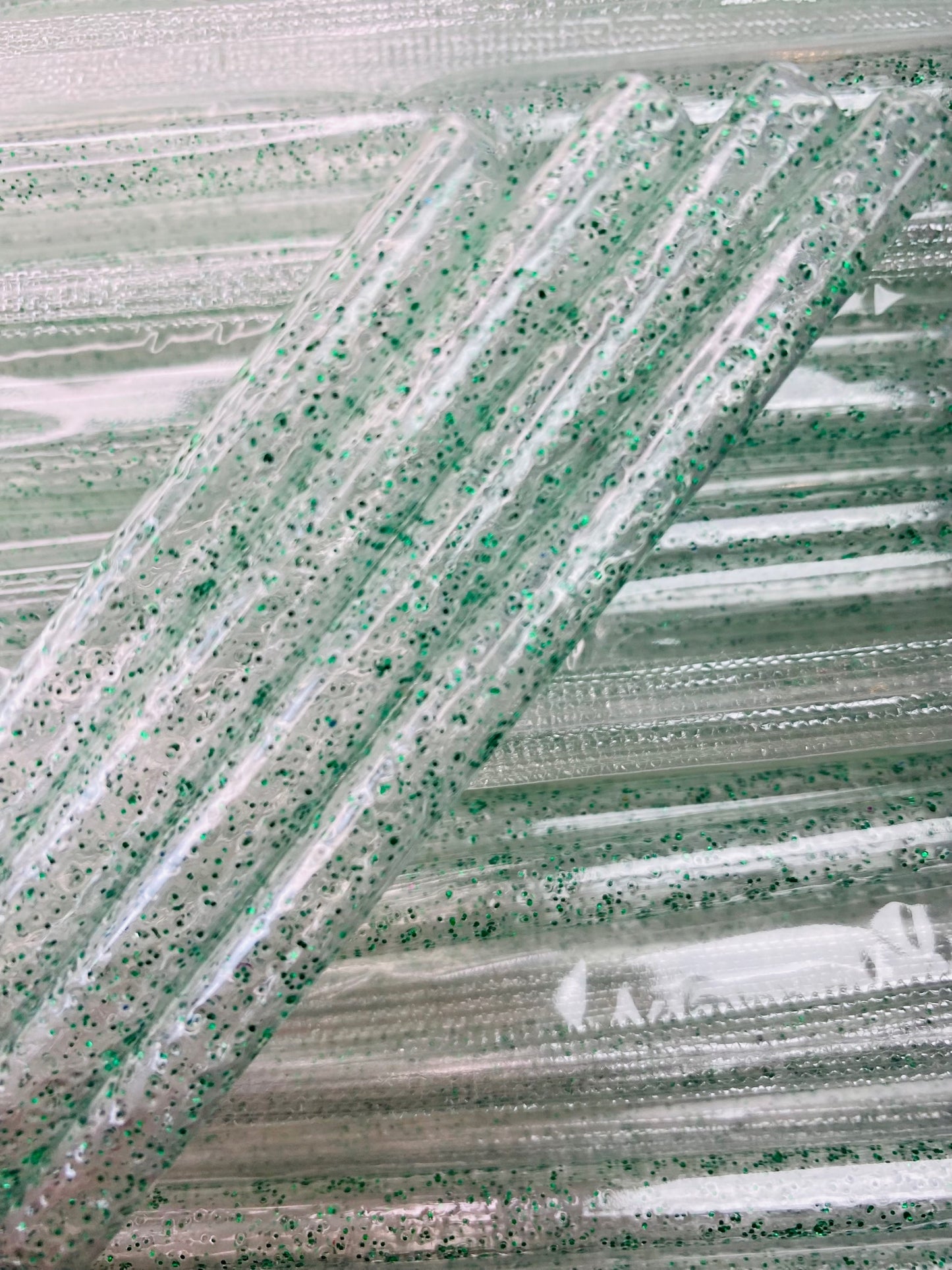 Green Glitter Straw image 0