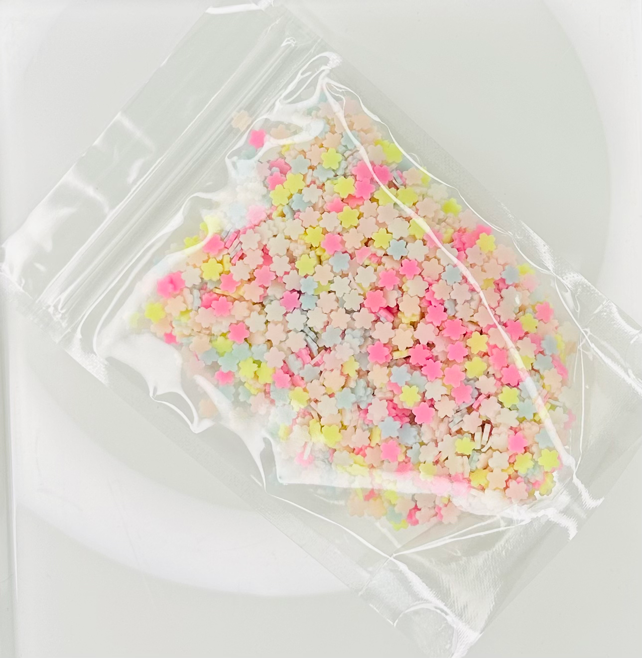 Pastel Flowers - Polymer Clay Slices image 1