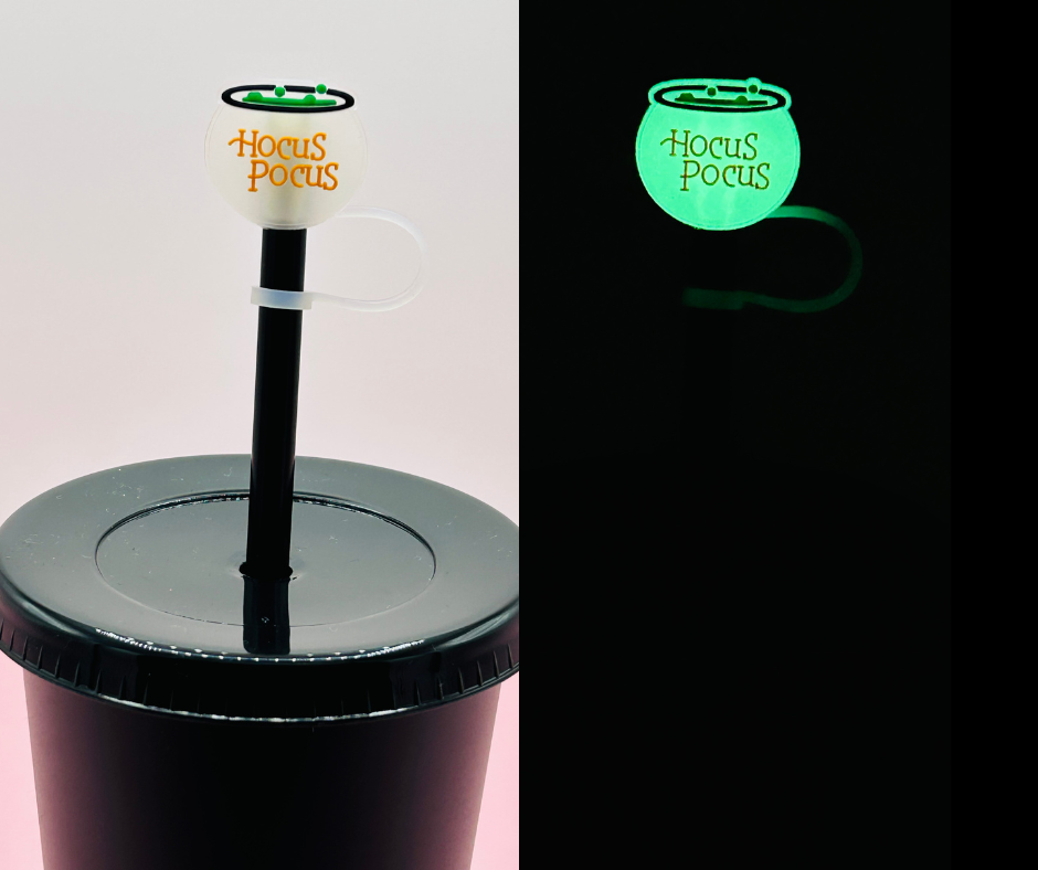 Straw Topper - Glow in the Dark Hocus Pocus image 0