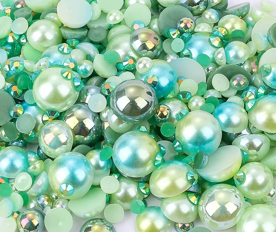 Lagoon - Pearl & Rhinestone Mix image 0