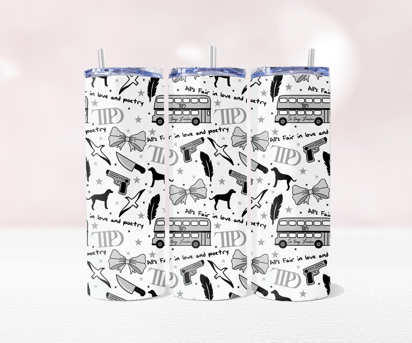 TTPD Seamless - Full 20oz Tumbler Sublimation Ready To Press Wrap image 0