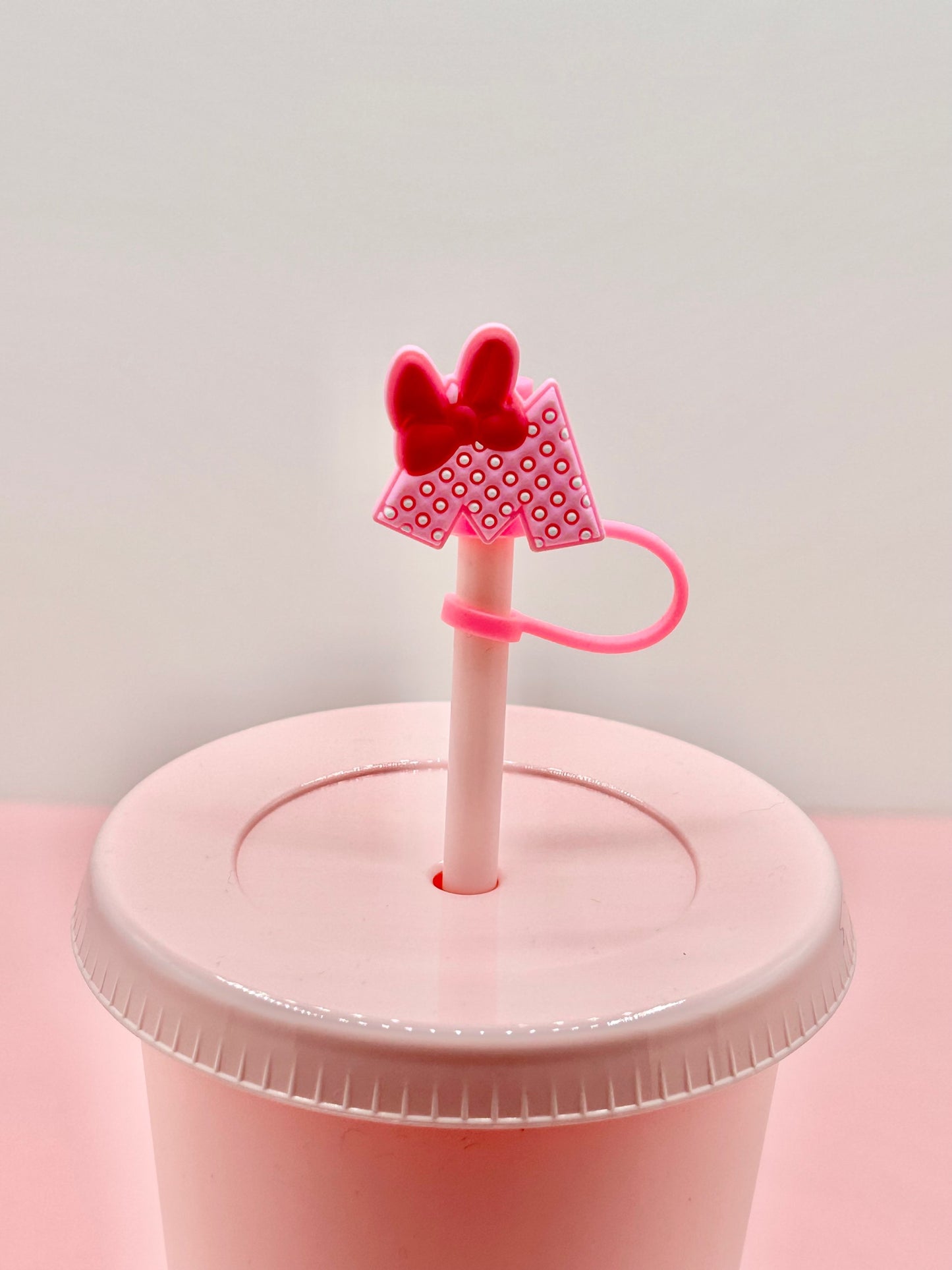 Straw Topper - Dotty Bow image 0