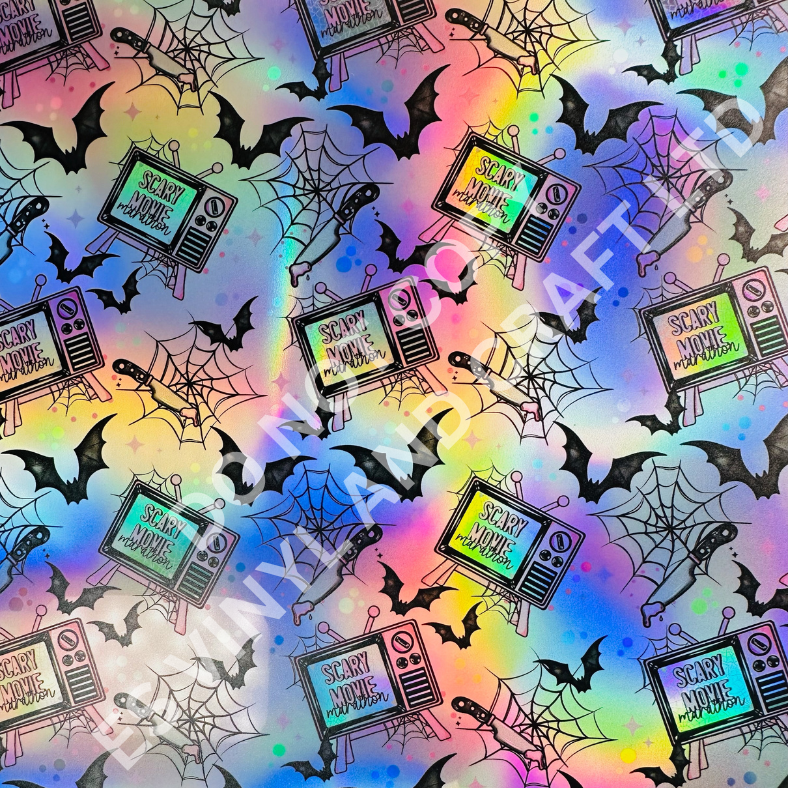 UV Printed Holographic Teckwrap Permanent Vinyl - A4 or 12" x 12" Sheet image 5