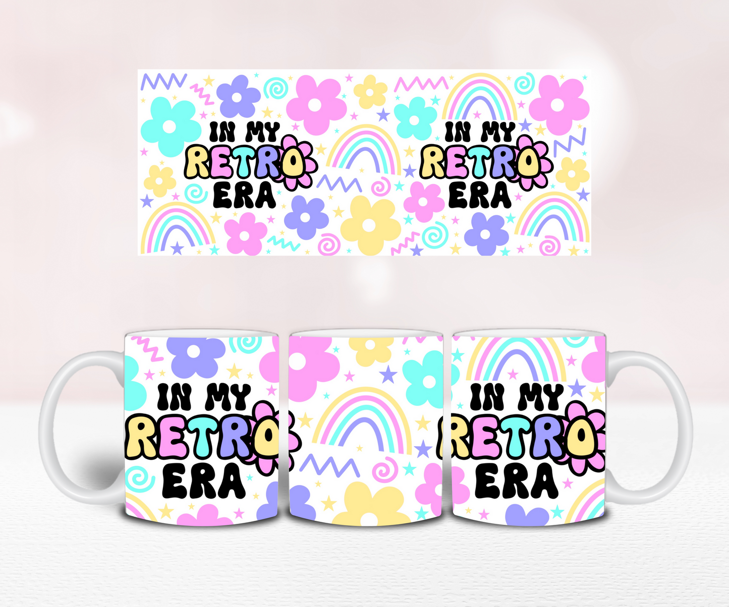 In My Retro Era - Pre Printed Sublimation 11oz or 20oz Wrap image 1