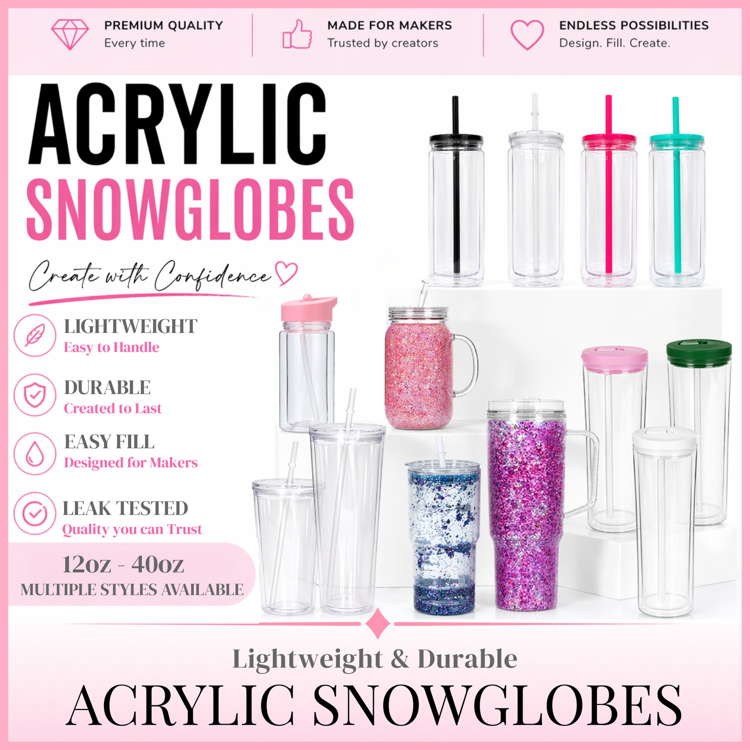 Acrylic Snowglobes