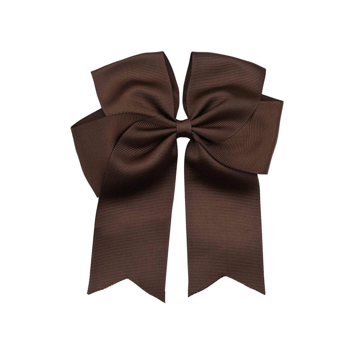 Dovetail Hair Bow Clip 6" - Chocolate image 0