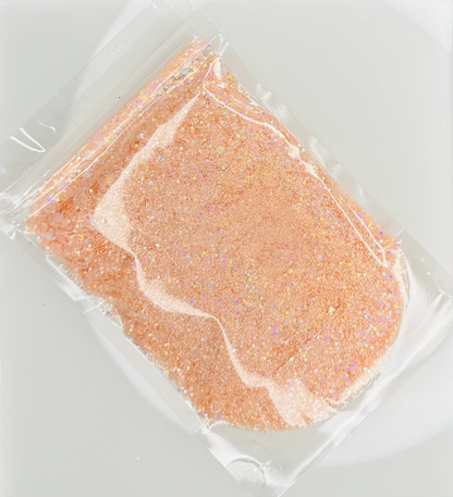 Peachy Passion - Macaroon Holographic Chunky Glitter Mix image 1