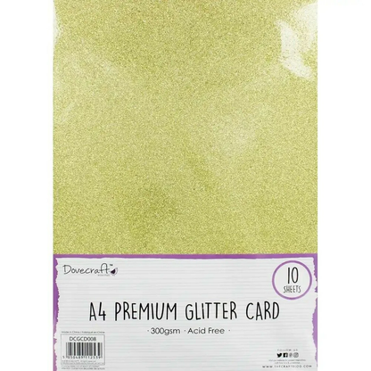 Dovecraft  Gold Glitter Card - A4 - 300gsm image 0