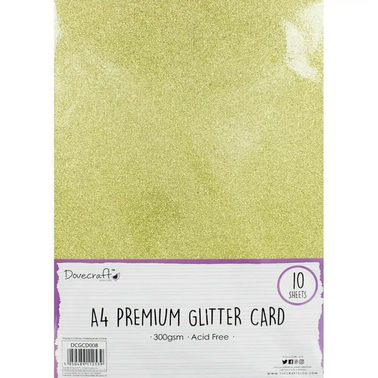 Dovecraft  Gold Glitter Card - A4 - 300gsm image 0