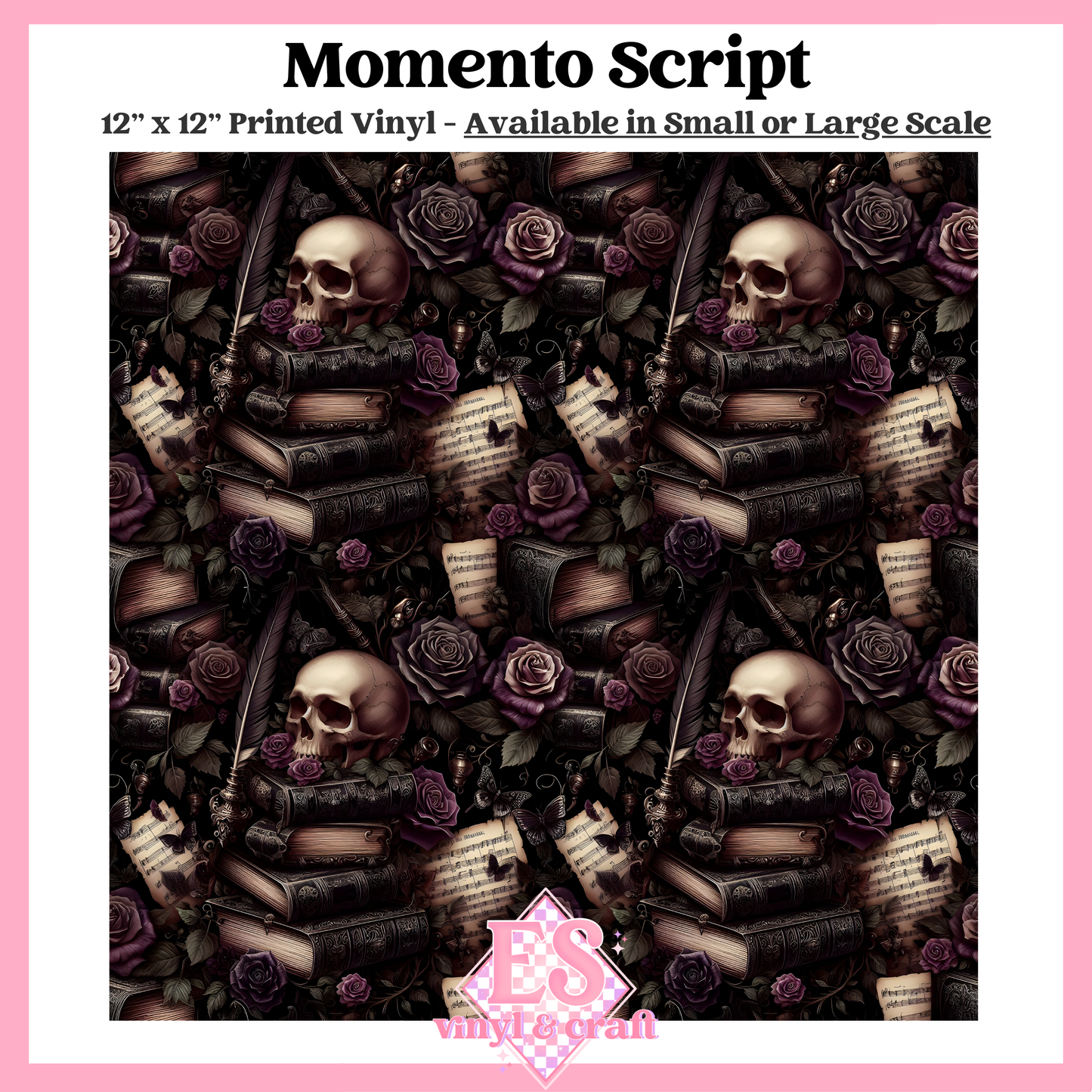 Memento Script - Small or Large Scale Options - 12" x 12" Sheet image 0