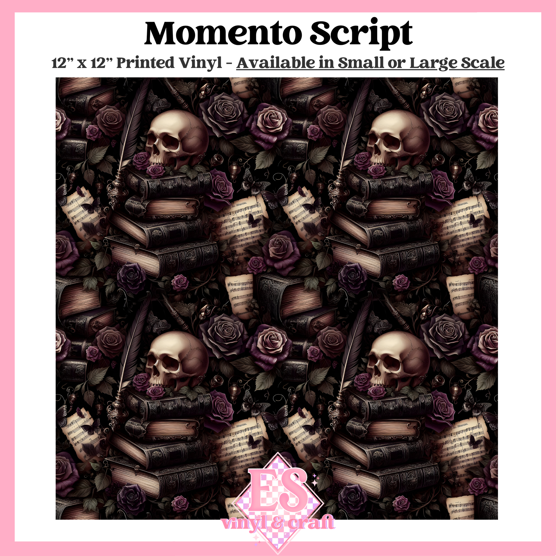 Memento Script - Small or Large Scale Options - 12" x 12" Sheet image 0