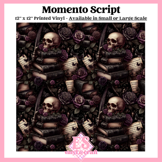 Memento Script - Small or Large Scale Options - 12" x 12" Sheet image 0
