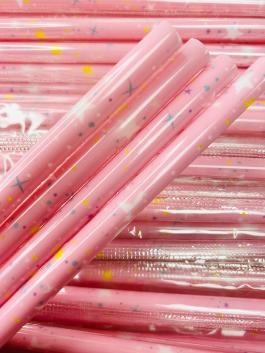Pink Sun, Moon and Stars Straw image 0