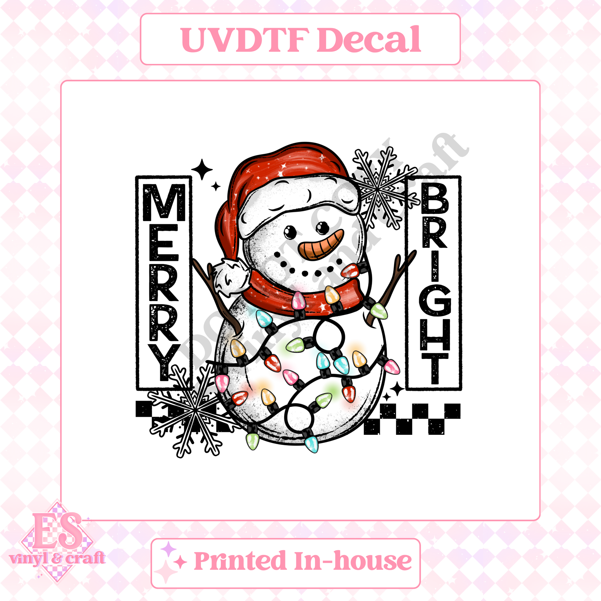 Merry and Bright Snowman - 12" x 12" Sheet (Various Options) image 4